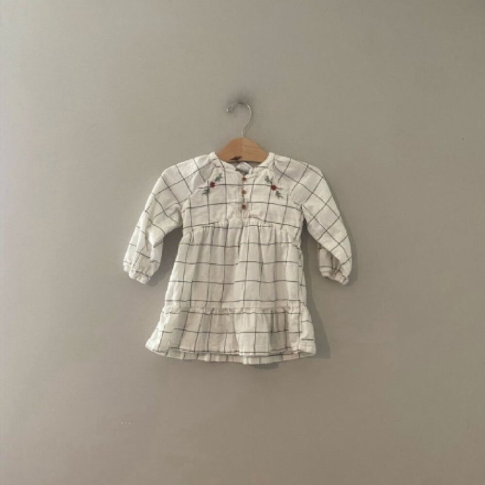 $13 ADD‎ ON Little Co. Dress Flannel Dress 24M H&M Jamie Kay Zara